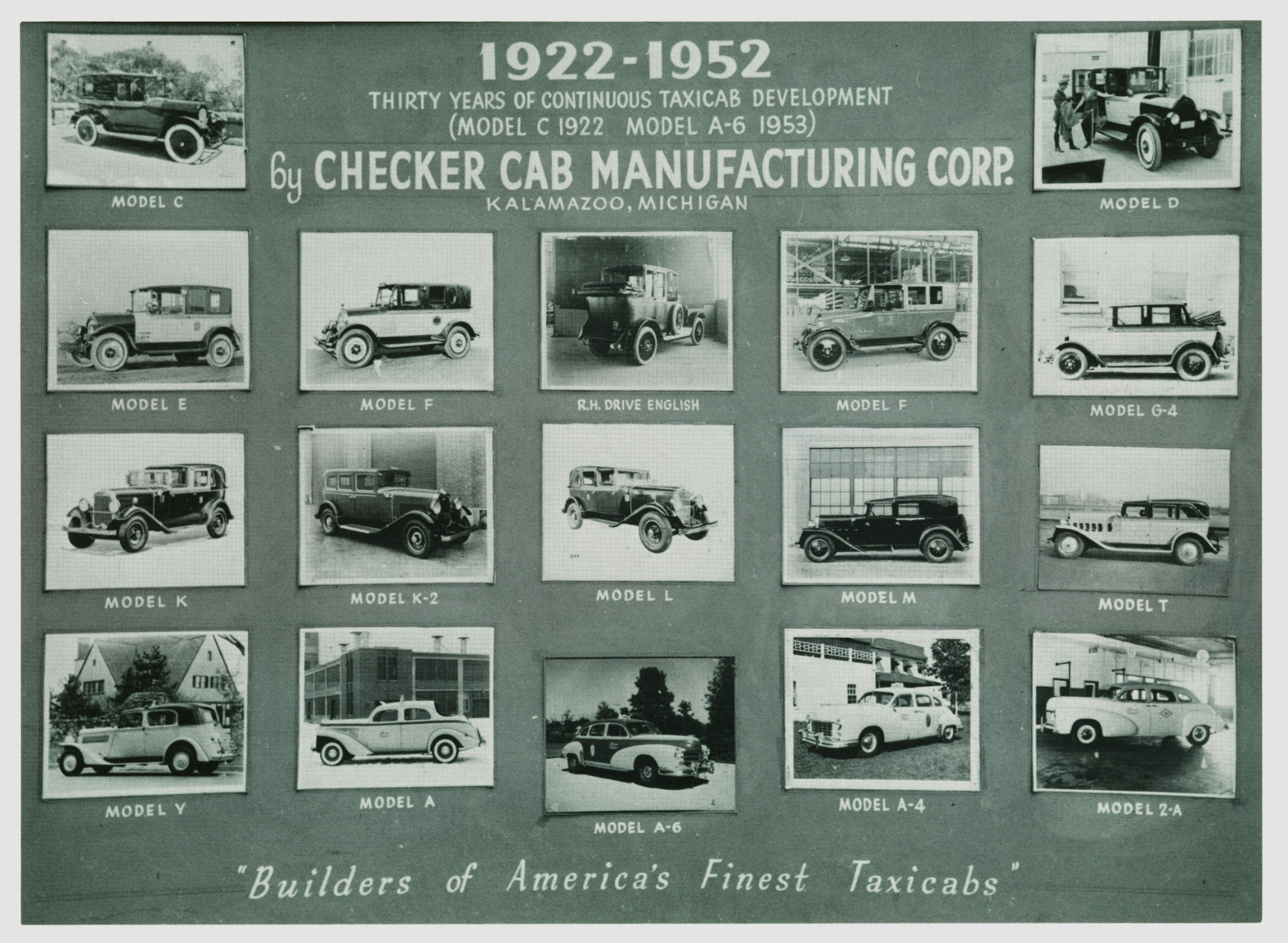 1952 Checker Auto Advertising